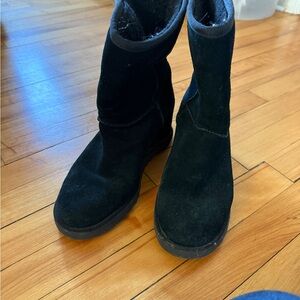 UGG Wedge  Black Booties